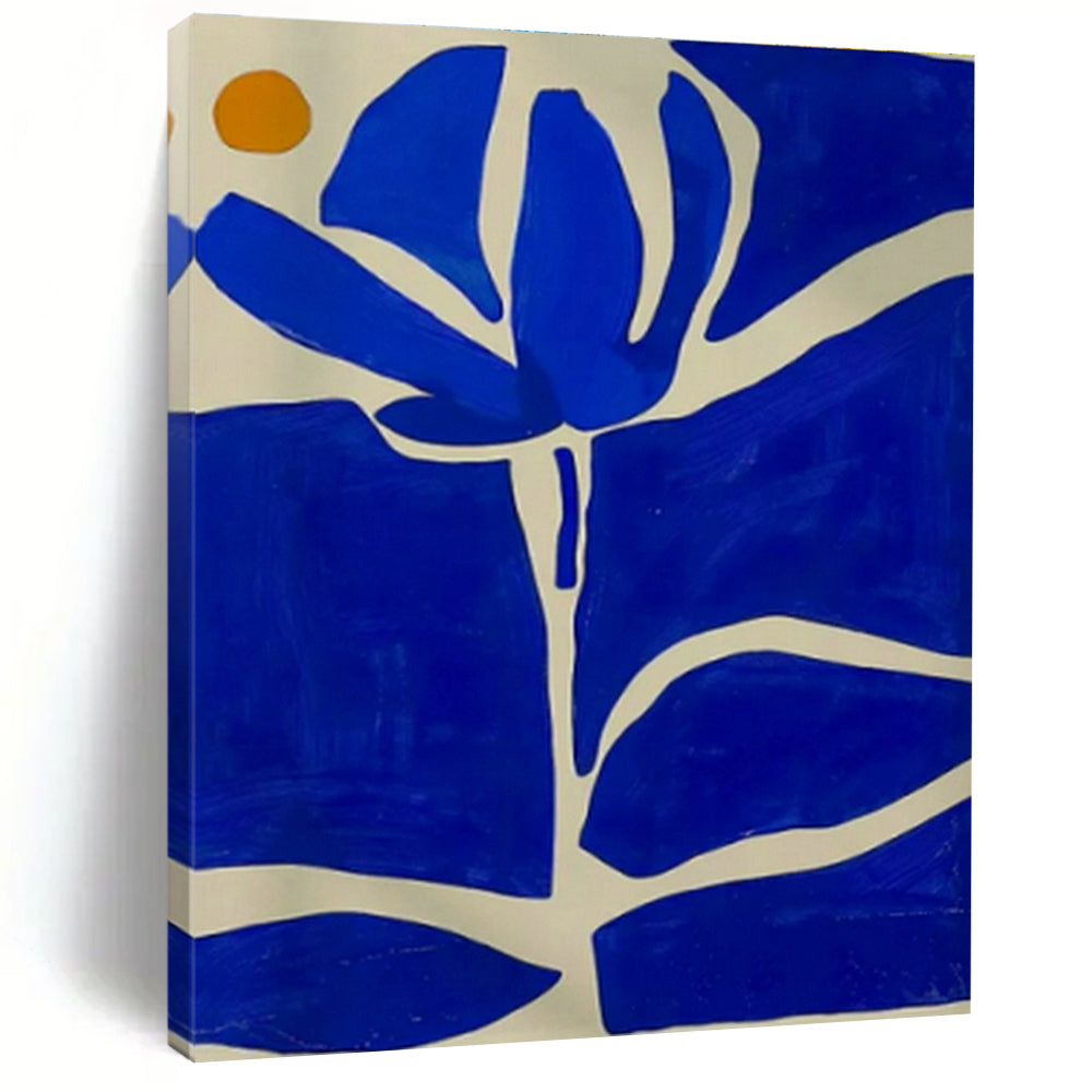 Blue Floral Art for Coastal Home & Botanical - Themed Art Show DLZ1846