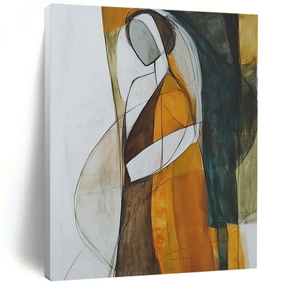 Abstract Figure in Color for Bohemian Living Room & Creative Studio STSC298