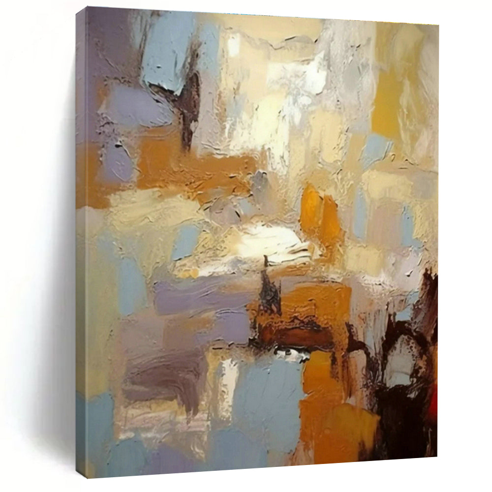 Soft Pastel Abstract Art for Scandinavian Bedroom & Calming Office Lounge DLZ1449
