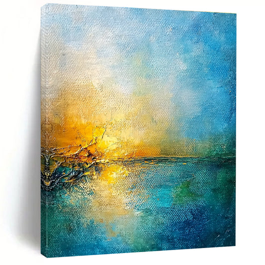 Abstract Sunset Over Water for Coastal Home Bedroom & Beachfront Resort Restaurant STSC165