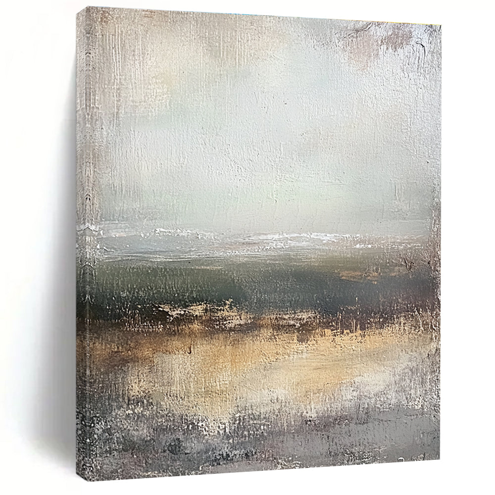Minimalist Landscape Abstract for Modern Art Gallery & Contemplative Reading Nook STSC305