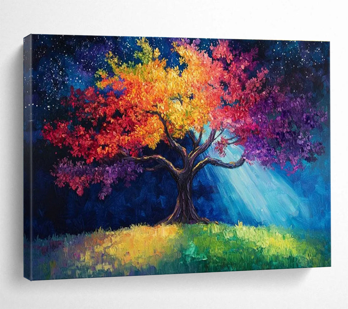 Fantasy Tree Night Sky Art for Boho - Chic Rooftop Garden Hangouts DLZ3197