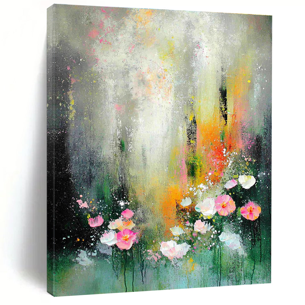 Dark Green Gradient Textured Art for Luxury Hotel Lobby & Nature - Inspired Spa STSC1301