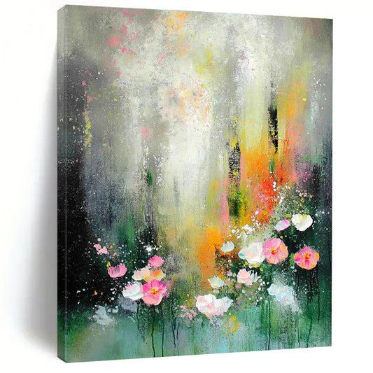 Dark Green Gradient Textured Art for Luxury Hotel Lobby & Nature - Inspired Spa STSC1301