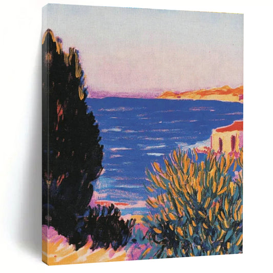 Coastal Landscape Oil Painting for Beachfront Resort & Seaside Art Gallery DLZ1765