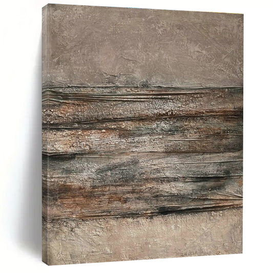 Brown - Gray Textured Art for Industrial Loft & Art - Centric Wine Bar DLZ1865