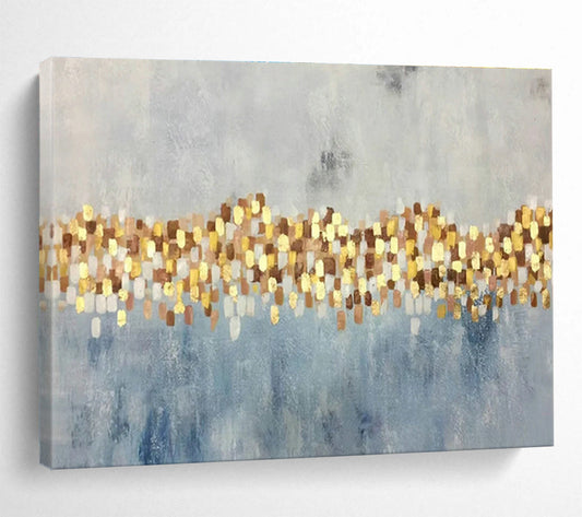 Gold - Blue Decorative Art for Modern Dining Room Accents DLZ2548
