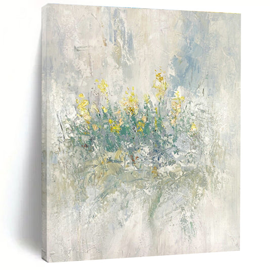 Light - Color Floral Abstract Art for Living Room & Bedroom DLZ0482