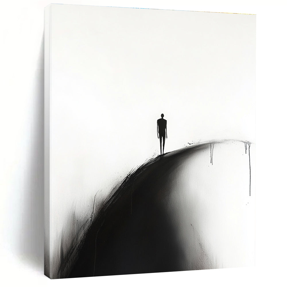 Silhouette on a Hill Art for Serene Bedroom & Abstract Art Gallery STSC1331