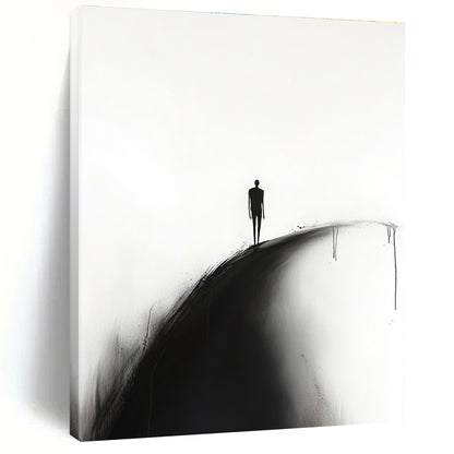 Silhouette on a Hill Art for Serene Bedroom & Abstract Art Gallery STSC1331