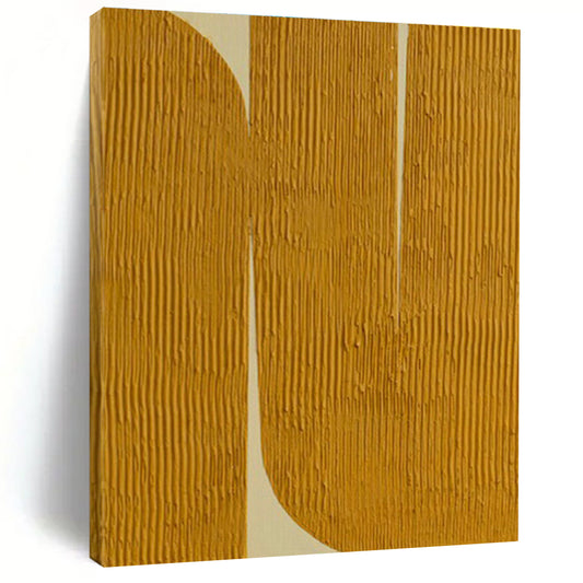 Yellow - White Textured Abstract Art for Modern Office & Art Gallery DLZ1251