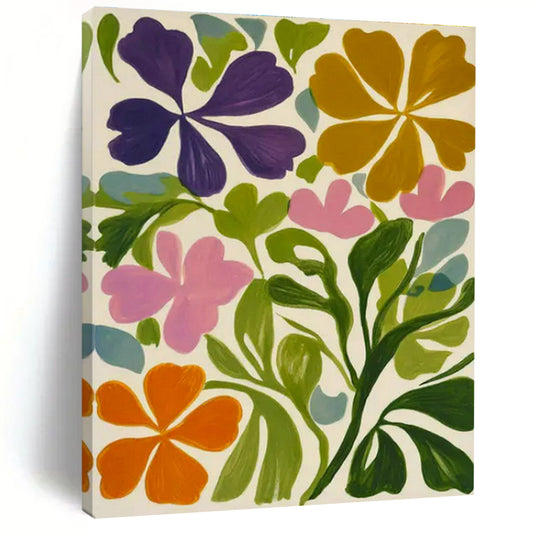 Colorful Floral Art for Bohemian Garden House & Women’s Wellness Studio DLZ1764