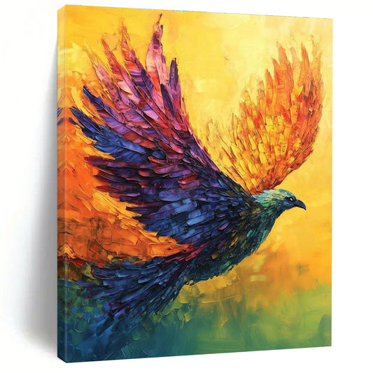 Vibrant Flying Bird Art for Nature Reserve Visitor Center & Kids’ Playroom DLZ2356