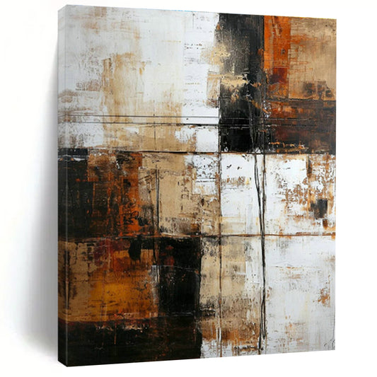 Vintage Collage Abstract Art for Industrial Loft & Antique Shop Display DLZ1315