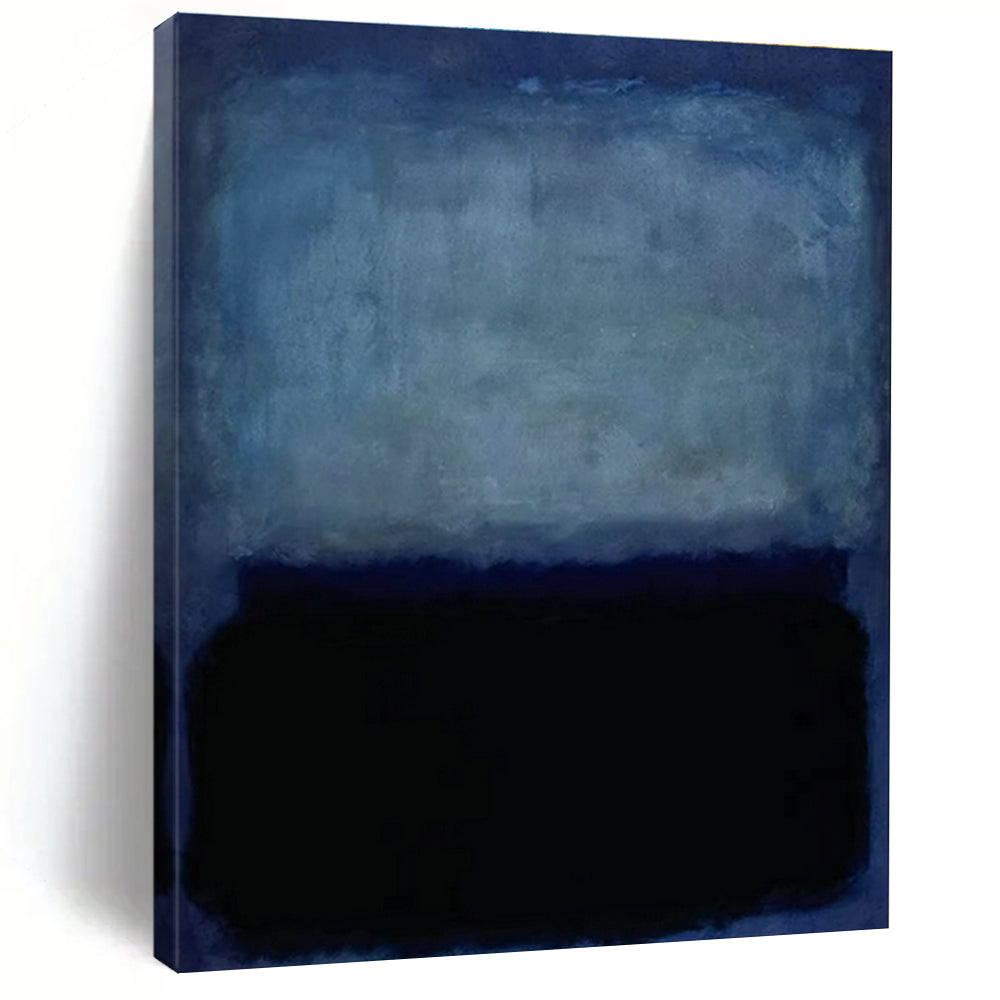 Blue - Black Minimalist Art for Nautical - Themed Restaurant & Contemporary Bedroom DLZ2317