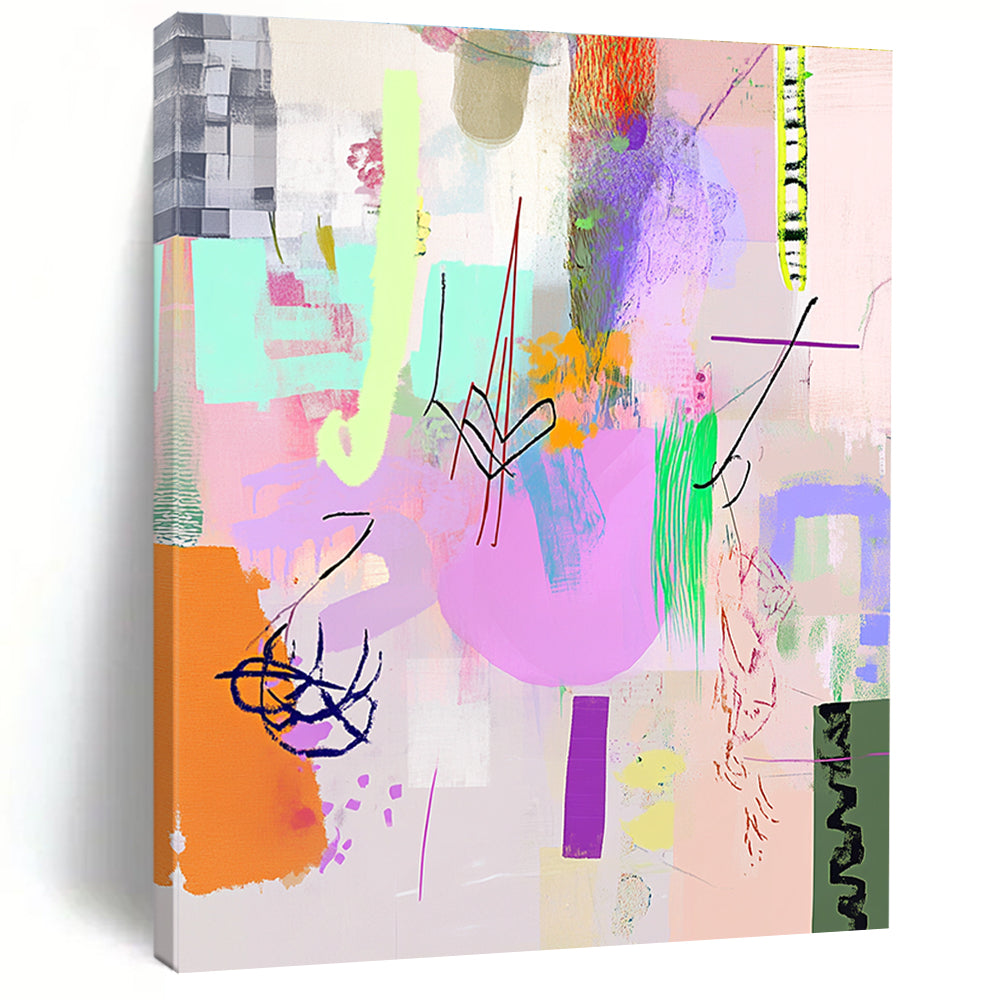 Vibrant Abstract Shapes for Modern Home Playroom & Creative Office Space STSC1042