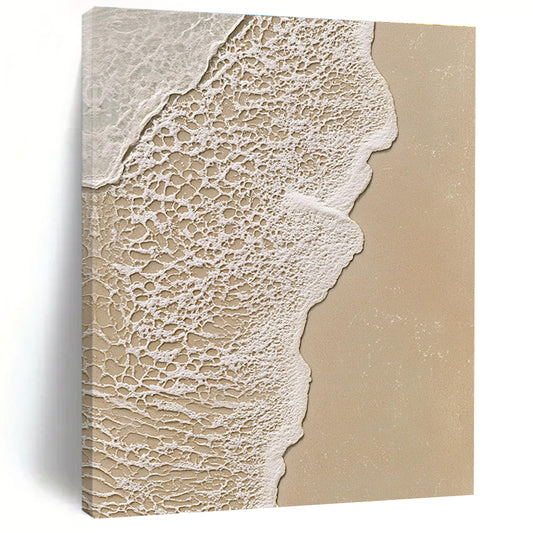 Detailed Beach Foam Close - Up for Marine Biology Research Center & Artistic Beachfront Café STSC953