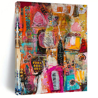 Vibrant City Abstract for Creative Studio & Urban - Chic Restaurant STSC821