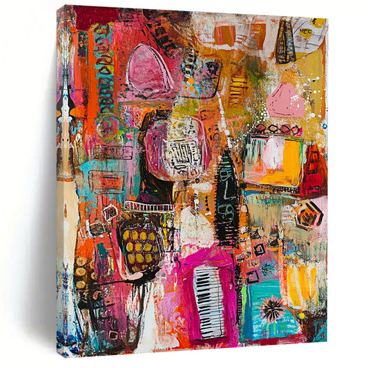Vibrant City Abstract for Creative Studio & Urban - Chic Restaurant STSC821