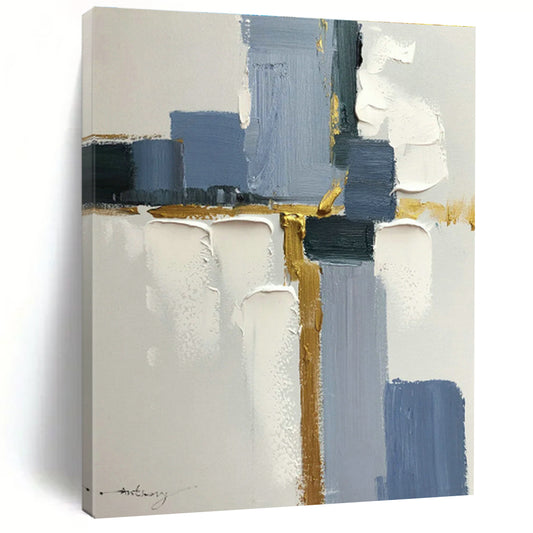 Geometric Abstract Art for Corporate Lobby & Modern Art Studio DLZ0816