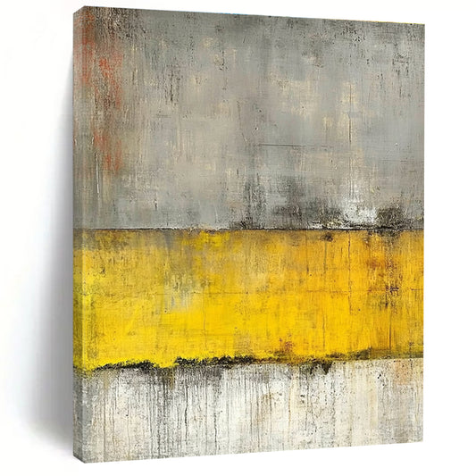 Gray and Yellow Abstract for Modern Workplace & Art - Centric Lounge STSC233