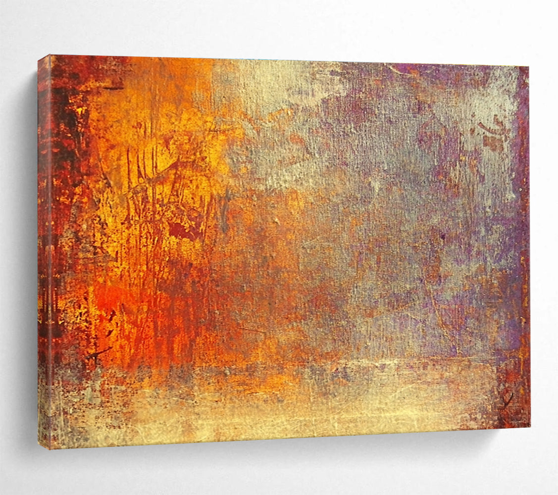 Warm Abstract Textures Art for Cozy Café & Rustic Home Decor SC432