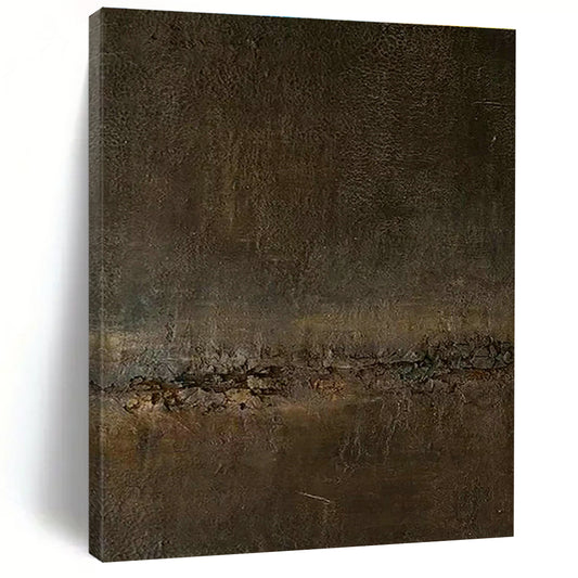 Dark Brown Textured Art II for Vintage Café & Art - Themed Library DLZ1843