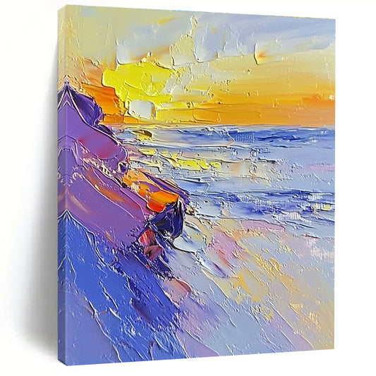 Impasto Beach Scene for Bohemian Beach House & Art Gallery Exhibition STSC202