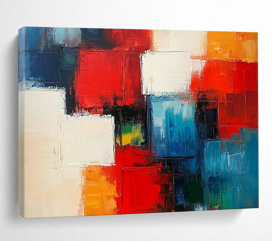 Color Block Abstract Art for Modern Corporate Office & Contemporary Art Space SC347