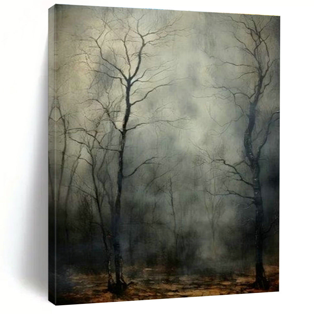 Misty Forest Painting for Bedroom & Study DLZ0382