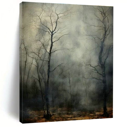 Misty Forest Painting for Bedroom & Study DLZ0382