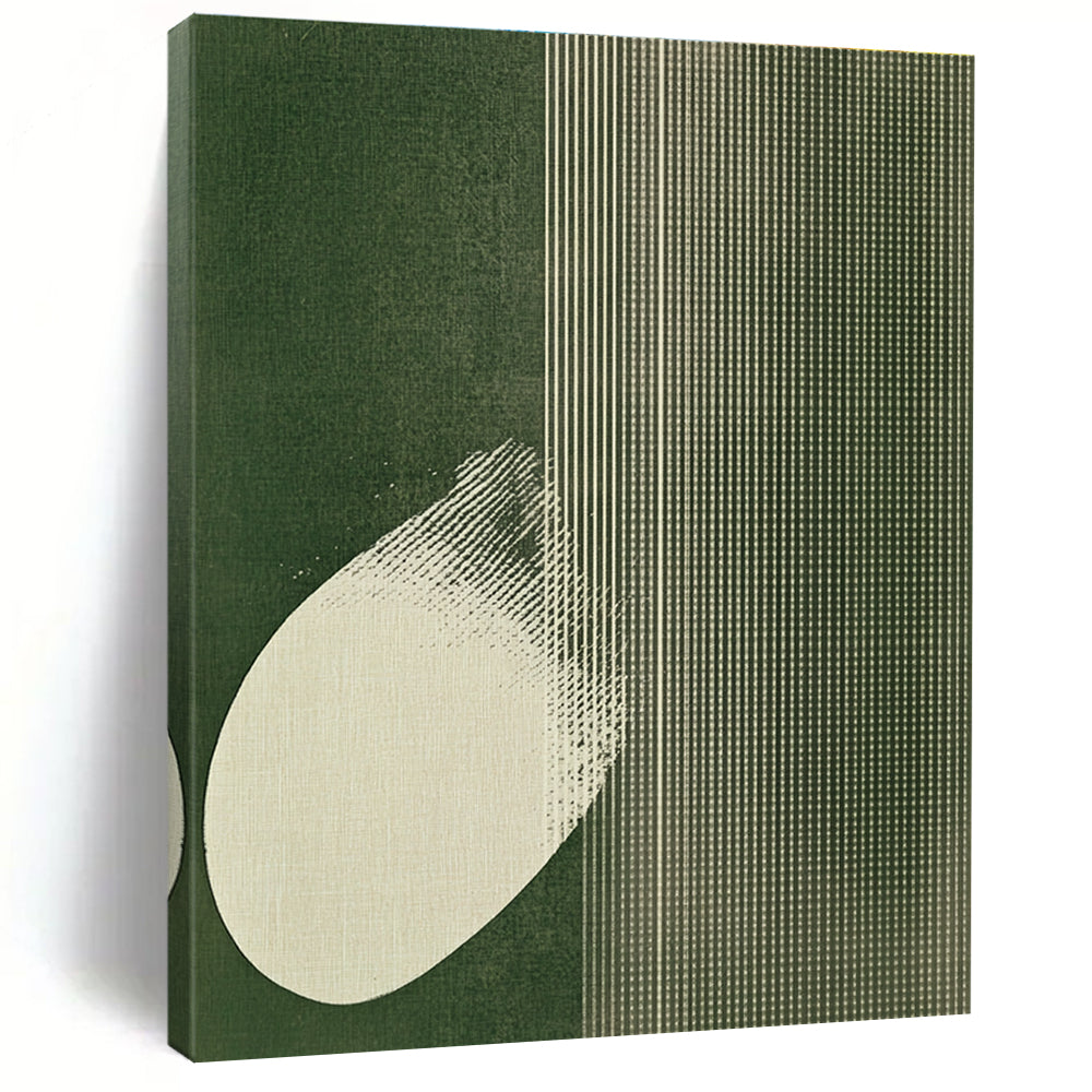 Abstract Green and White Art for Minimalist Home Office & Modern Art Studio STSC1037