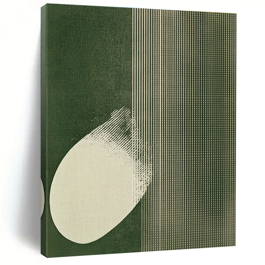 Abstract Green and White Art for Minimalist Home Office & Modern Art Studio STSC1037