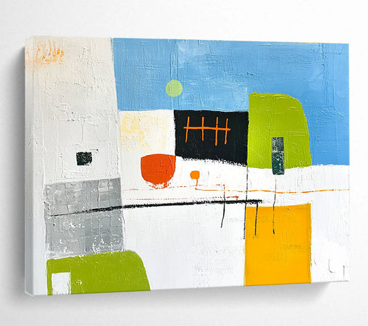 Color Block Abstract Art for Creative Startup Office & Art - Focused Daycare SC099