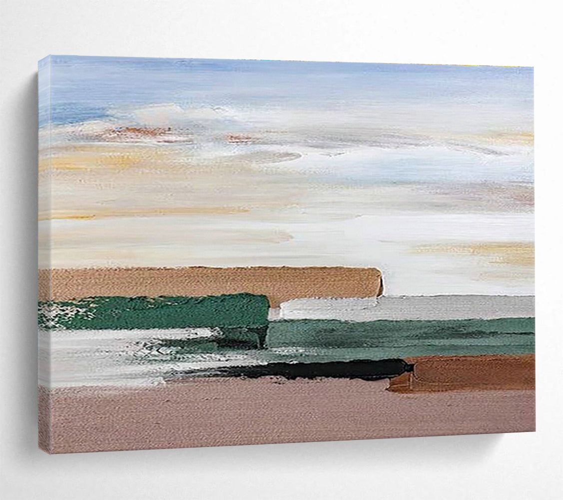 Color Block Abstract Art for Scandinavian - Style Home Living Room Walls DLZ3172