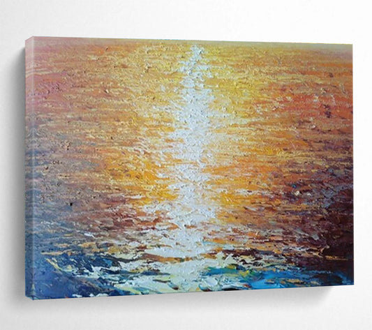 Glowing Sunset Strip Art for Romantic Yacht Club Dining DLZ3021