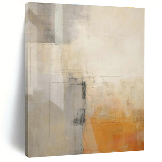 Yellow - Gray Geometric Abstract Art for Modern Art Gallery & Creative Hub DLZ1959