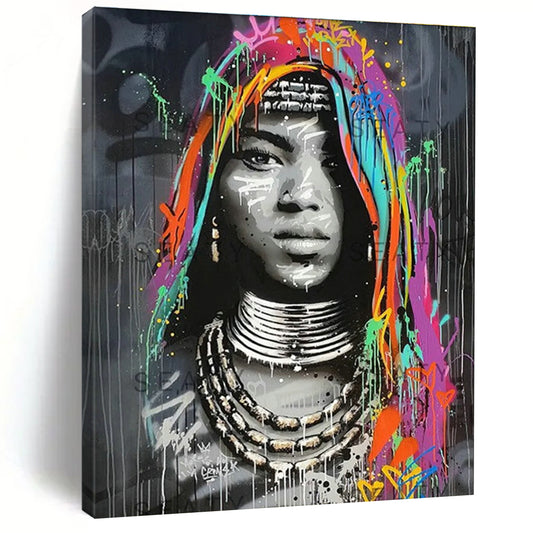 Graffiti - Style Woman Art for Street Art Café & Urban Boutique DLZ2345
