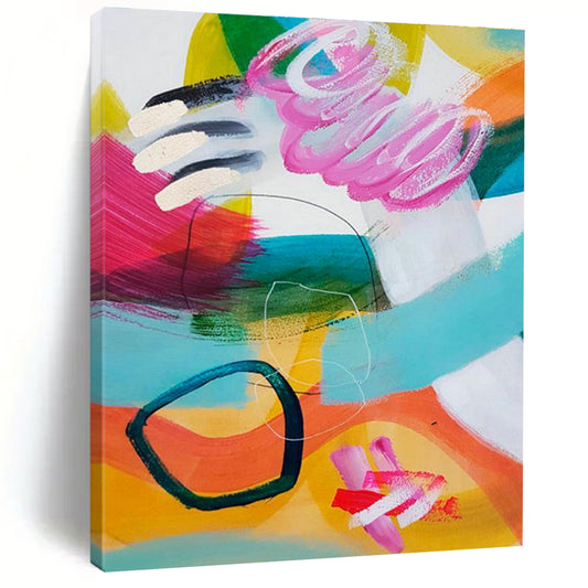 Colorful Dynamic Art for Fitness Studio Wall Motivators DLZ0099