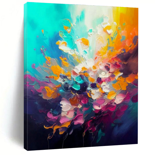 Colorful Burst Abstract Art for Modern Living Room & Art Gallery Exhibition DLZ1810