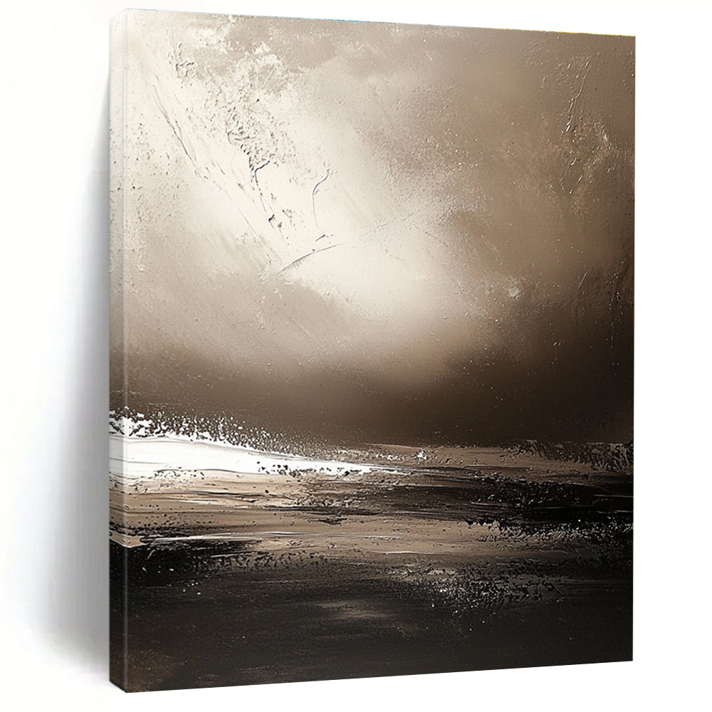 Monochromatic Seaside Abstract for Minimalist Beach House & Serene Spa STSC646