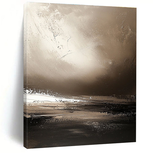 Monochromatic Seaside Abstract for Minimalist Beach House & Serene Spa STSC646