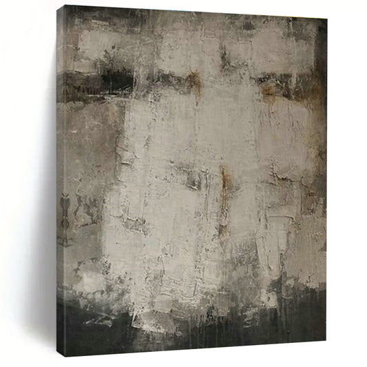 Gray - White Abstract Art for Modern Art Gallery Silent Viewing Areas DLZ0208