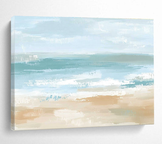 Minimalist Beach Art: Elevate Scandinavian Home & Coastal Office SC545