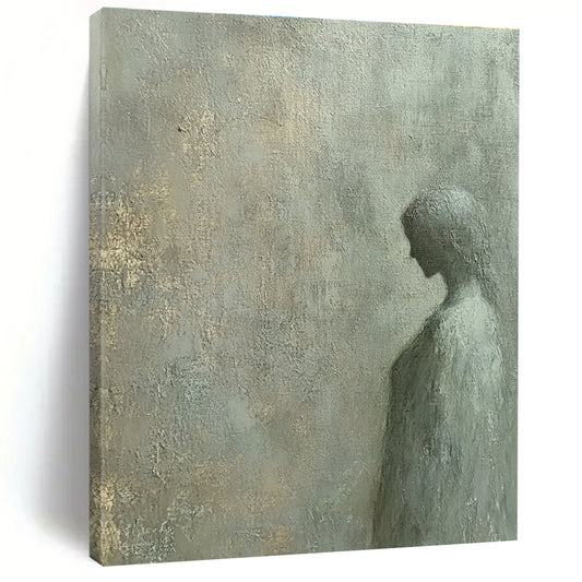 Shadowy Female Silhouette for Serene Meditation Room & Ethereal Art Gallery STSC997