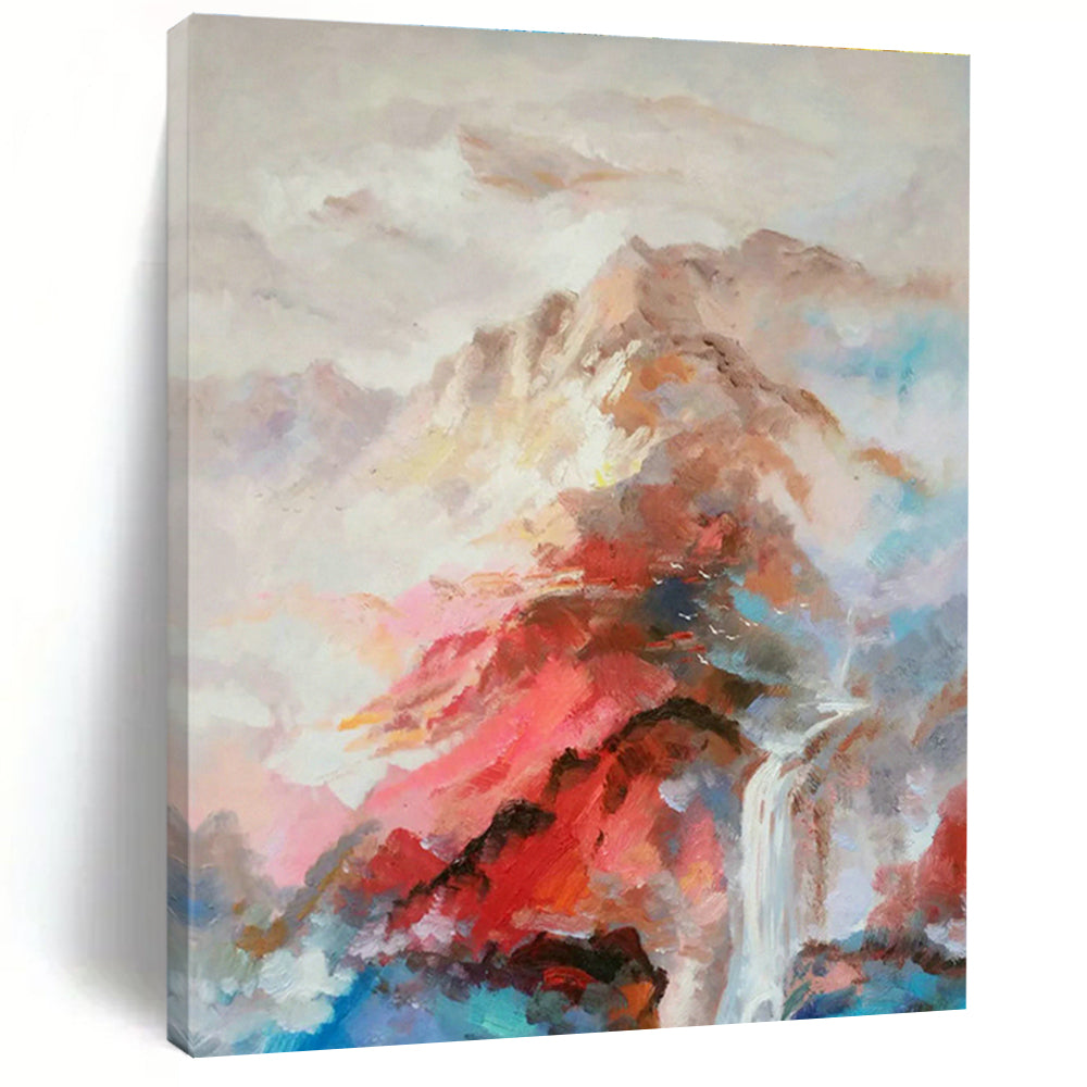 Color - Ink Landscape Abstract Art for Zen - Style Teahouse & Art - Loving Home Study DLZ1355