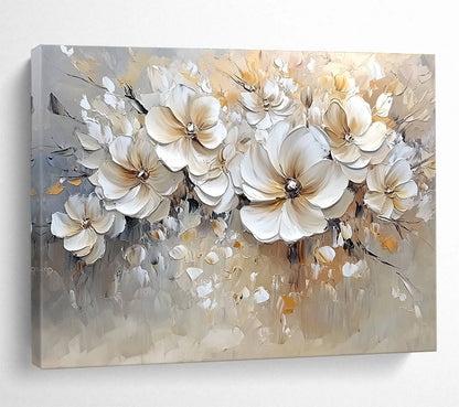 Cream - Colored Floral Bouquet Art for Wedding Venue & Elegant Living Room SC001