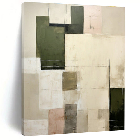 Earth - Toned Geometric Art for Rustic Home & Design Studio DLZ0596