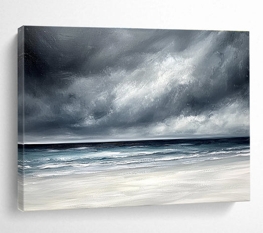 Dramatic Stormy Sea Art for Coastal Cottage & Moody Restaurant SC163