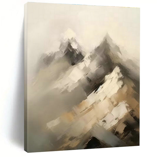Misty Mountain Peaks Art for Alpine Chalet Lounge & Nature - Inspired Spa DLZ0840